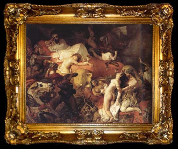 framed  Jean Auguste Dominique Ingres The Death of Sardanapalus (mk04), ta009-2